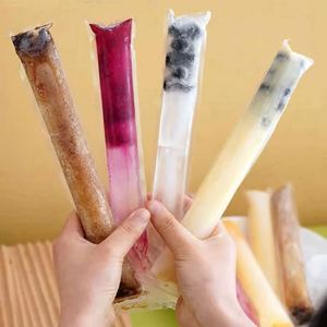 Sacs à glaces DIY en PET/PE laminé, transparents, sans BPA, imprimés en gravure, avec logo personnalisé, de qualité alimentaire, pour yaourts glacés - Product Image 2