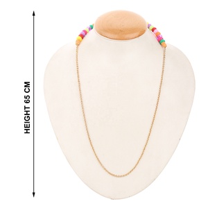 Top meilleur bijoux de luxe mode perles colorées chaîne lunettes chaînes collier masqué pour les femmes visage masqué porte-chaîne anti-dérapant - Product Image 6