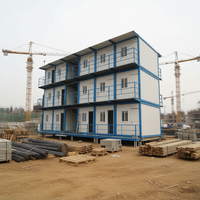 Maison préfabriquée en conteneur à structure en acier rigide à 3 étages, durable, ignifuge, respirante, écologique, moderne