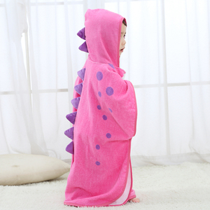 MICHLEY <span class=keywords><strong>Dinosaure</strong></span> <span class=keywords><strong>de</strong></span> <span class=keywords><strong>Dessin</strong></span> Animé Mignon Filles À Capuche Serviette - Product Image 6