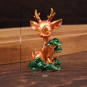Figurine de coq en métal, en alliage, faite à la main, décoration d'intérieur, ornement de table, sculpture d'oiseau traditionnelle, décoration de la maison - Product Image 2
