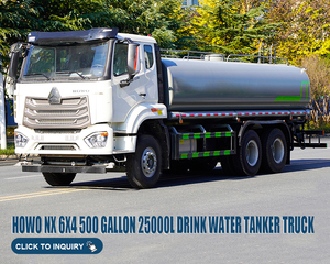 Camion-citerne à eau HOWO 15000L 6X4 Diesel Euro 5 Transmission manuelle Véhicule arroseur de rue - Product Image 4