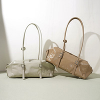 Sac à main en cuir de vachette pleine fleur avec logo personnalisé, sac à bandoulière rétro minimaliste pour femme, sac fourre-tout de luxe OEM ODM, sac à main vintage