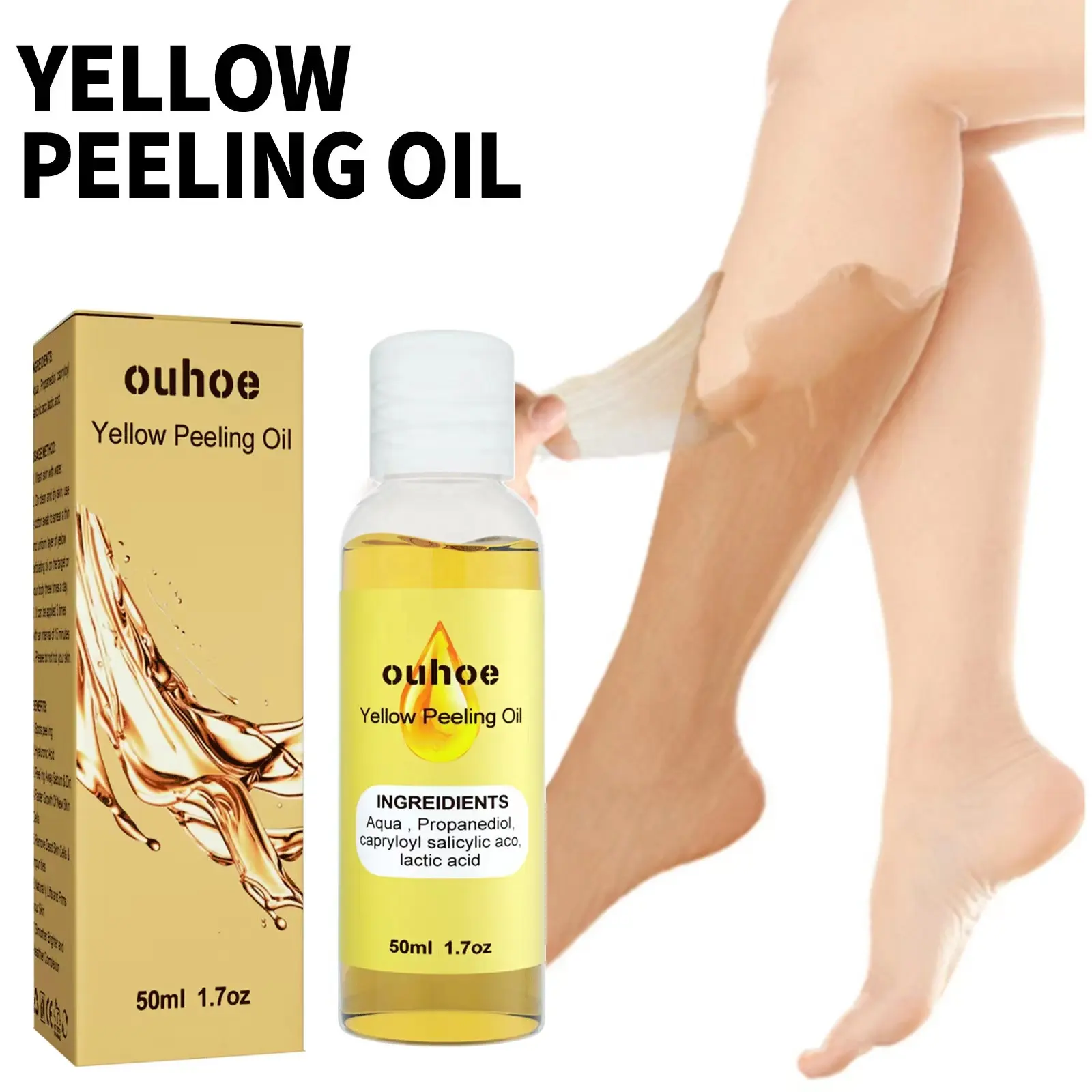 Super Strength Yellow Peeling Oil Black Skin Strong Bleaching Oil Skin Remover African Whitening Yellow Peeling Oil