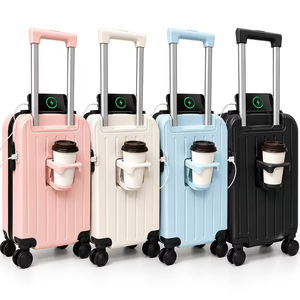 Valise intelligente à roulettes de 20 pouces en ABS rigide avec port de chargement USB, roues pivotantes à 360 degrés et serrure TSA – Stock US - Product Image 2