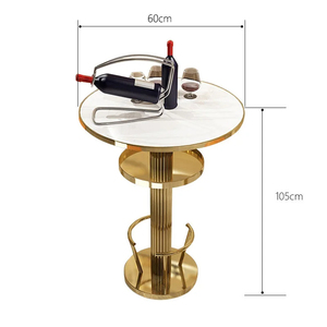 <span class=keywords><strong>Table</strong></span> de <span class=keywords><strong>cocktail</strong></span>/bar de luxe en acier inoxydable moderne et durable de haute qualité pour la maison Bar Restaurant Hôtel Location d'événements de mariage - Product Image 4