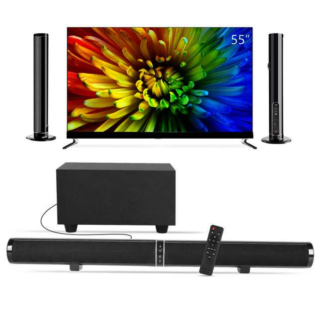 Promotional Home Theater System Soundbar Subwoofer BT5.0 Wireless Computer Mobile TV Sound bar Speaker with CE FCC ROHS