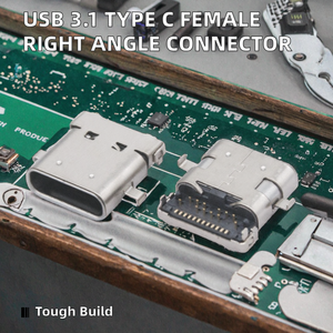 ขั้วต่อ USB 3.1 Type C แบบตัวเมีย มุมฉาก รุ่น JHW DSC-0113 แบบ DIP ตามมาตรฐาน ขนาดมาตรฐาน รองรับการใช้งานร่วมกันได้ - Product Image 2