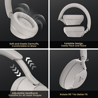 Casque audio DOQAUS Handy 1 supra-auriculaire avec microphone filaire, idéal pour studio et moto