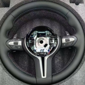 Volante in Pelle Rotondo Nuovo di Fabbrica per <span class=keywords><strong>BMW</strong></span> M3 M4 F80 F82 E90 E91 E60 X5 F15 X6 F16 F10 F30 F32 F36 F60 - Product Image 5