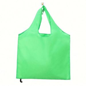 210T Polyester <b>Foldable</b> - Thickened Reusable Grocery Tote Bag With Multiple Colors Shopping Handbag - Product Image 1