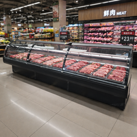 Vitrine réfrigérée commerciale pour supermarché, comptoir de service pour charcuterie