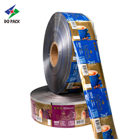 Film en rouleau personnalisé pour emballage de café en sachet, vente en gros, sac en plastique recyclable anti-odeur pour emballage de poudre de café