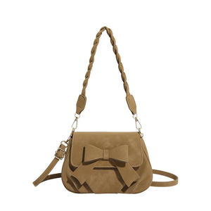 Nouveau sac à bandoulière style jeune fille coréen, sacoche sous le bras avec nœud, très tendance - Product Image 4