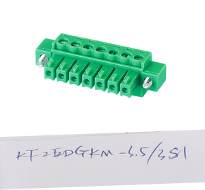 Competitive Price 28-16AWG KF2EDGKM-3.5/3.81 Mm Pitch 2pins 300V 8A Green Plug <b>Terminal</b> Block - Product Image 3