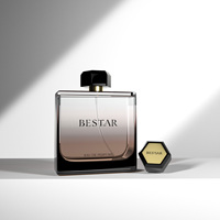 Vente en gros directe d'usine de haute qualité 25ml 50ml 100ml Rectangle plat bouteille de parfum en verre vide clair avec vaporisateur et bouchons