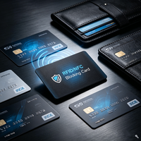 Protector de Seguridad RFID con Bloqueo de Señal de PVC Impreso Personalizado, 13.56MHz, Anti-Robo, Bloqueador NFC 1K, Mini Tarjeta de Membresía Impermeable