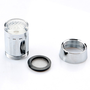 صنبور مياه LED مع إضاءة، رأس صنبور للمطبخ والحمام والدش، 7 ألوان متغيرة، إضاءة استشعار درجة الحرارة، صنبور LED - Product Image 6