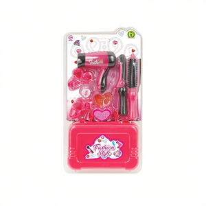 Fashion Style Beauty Toy Set With Hairdryer <b>Brush</b> And <b>Case</b> For Kids Play - Product Image 2