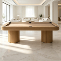 Table de billard de luxe pour divertissement à domicile, 7 pieds, 8 pieds, 9 pieds, convertible, pour salle de jeux et villa