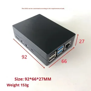 ロゴカスタムアルミ合金金属ラズベリーパイ4B <span class=keywords><strong>4</strong></span>モデルB 4gb <span class=keywords><strong>8GB</strong></span>内蔵ヒートシンクケース筐体工場価格 - Product Image 5