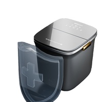 Système de chauffage circulant KASJ, bain de pieds massant avec contrôle de la minuterie, seau de trempage, bain de pieds 500W, certifié CE/CQC, gris/vert