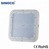 Lampe LED 90W pour auvent de station-service, corps en alliage d'aluminium, IP66, IRC 70, garantie 5 ans, pour solutions d'éclairage d'entrepôt