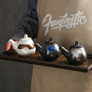 Lot de Bouteilles à Assaisonnement en Céramique Artisanales de 200 ml avec Couvercle Flip-Top Style Japonais pour la Conservation de la Fraîcheur - Product Image 3