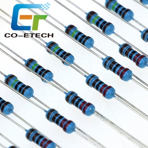 100 pz/Sacchetto Resistori a Film Metallico 1/4W Resistenza 1% 1K 2K 4.7K 10K 100K 220K 220ohm 330ohm 680ohm 1M Resistori 0.25W - Product Image 2