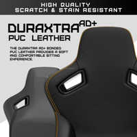 Chaise de jeu Kaiser 3 à dossier haut en cuir de qualité supérieure, moule à mousse embrassant, coussin élargi, chaise d'ordinateur de bureau avec système lombaire