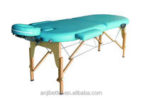 Nouvelle conception améliorée de table de massage en bois, lit de massage pour salon de beauté, spa facial, vente chaude, table de massage portable
