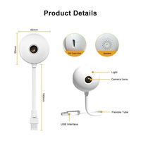 Caméra de sécurité WiFi intérieure 3MP, alimentée par USB, Plug & Play, moniteur bébé, surveillance sans fil pour maison intelligente, carte mémoire, 1080P HD