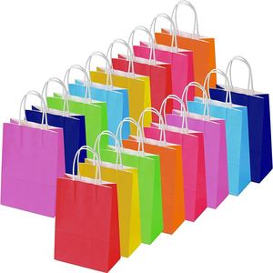 Kraft Papers Party <b>Bags</b> With Handles Goodie <b>Bags</b> for <b>Kids</b> Birthday Party Wedding Baby Shower Crafts Christmas Gifts <b>Bags</b> - Product Image 1