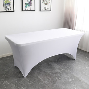 Nappes de Massage en Spandex ajustées noires rectangulaires Couvre-lit de <span class=keywords><strong>cils</strong></span> extensibles pour événement - Product Image 3