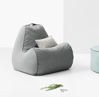 Usine directe moderne confortable enfants intérieur extérieur utilisation pouf chaise poussiéreux Turquoise 14032-137 élément pagaie Flexible