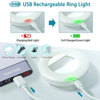 Mini lampe torche portable LED pour smartphone, à clipser, pour selfie