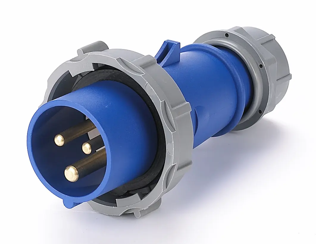 Enchufe Industrial, Conector de carcasa azul, 220V, 16A, 3 pines, monofásico IP67