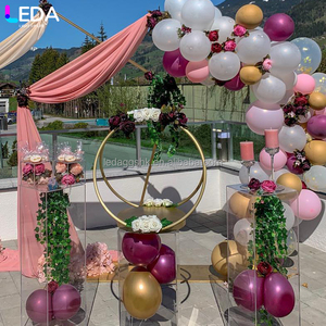 LEDA Handmade Metal Cake Stand Customized New Design for Wedding Parties Regular Size Home Events <b>Table</b> Decorations - Product Image 3