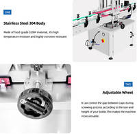 Prix réduit Machine de capsulage automatique de bouchon de bouteille compte-gouttes chargeur de couvercle à vis pour bouteille en verre PET en plastique