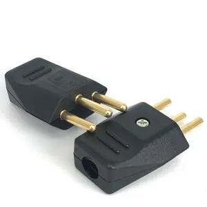 Factory Direct Sale Brazil Rewireable Plug 10A 20A Brazil Power Cord Plug