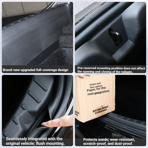 Plaque <span class=keywords><strong>de</strong></span> protection <span class=keywords><strong>de</strong></span> <span class=keywords><strong>seuil</strong></span> <span class=keywords><strong>de</strong></span> coffre arrière pour Tesla Model 3 / Y / YL (version restylée) – Bande <span class=keywords><strong>de</strong></span> protection et coussinet <span class=keywords><strong>de</strong></span> modification - Product Image 3