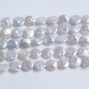 Ensemble de fabrication de bijoux en perles d'eau douce naturelles de Zhuji, boucles d'oreilles et collier, perles baroques irrégulières de 8 à 9 mm, blanches et roses, perles en vrac - Product Image 1