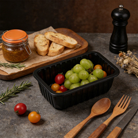Groothandel recyclebare PP PLA plastic trays voedselcontainers groenten fruit voedselverpakkingsdoos voor koudeketen verse voeding