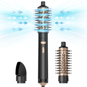 Brosse soufflante multifonction 3-en-1 avec boucleur intégré, nouveau modèle, sèche-cheveux professionnel - Product Image 4