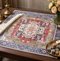 Tapis de Mahjong Persan Vintage en Néoprène Antidérapant et Anti-bruit de 31,5 po – Housse de Table de Mahjong Américain Personnalisée – Offre Spéciale