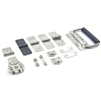 Loquet rotatif noir Bingshuo Hardware en acier inoxydable 304, boucle de verrouillage à montage en surface pour boîtes et flight cases