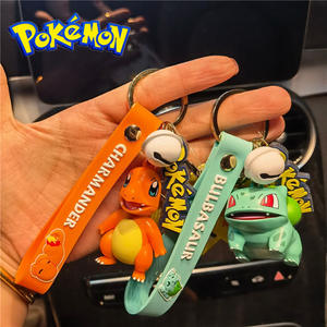 Porte-clés en silicone écologique avec porte-monnaie 3D dessin animé, 27 styles, motifs Pokémon <span class=keywords><strong>Pikachu</strong></span> Gengar, vente en gros, étiquette originale - Product Image 4