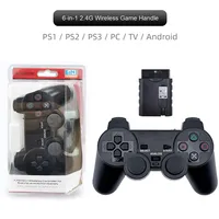 Manette de Jeu Sans Fil 2,4 GHz P2 Joystick 3-en-1/6-en-1 avec Connexion BT P3 Compatible PC Manette Sans Fil pour P2