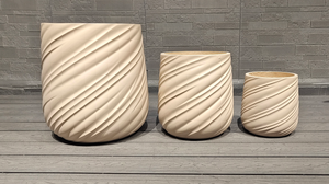 Macetas de Flores Grandes y Pequeñas de Color Beige de Calidad, Venta Directa de Fábrica, para Uso en Interiores, Macetero Decorativo para Árboles - Product Image 3