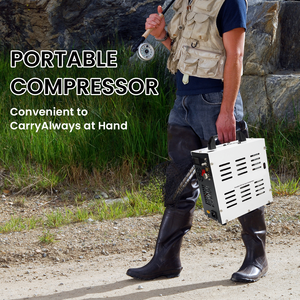 TUDIVING CE Offre Spéciale PCP 12V Haute Pression 4500Psi 300Bar 30Mpa Transformateur Intégré Ventilateur De Refroidissement Paintball <span class=keywords><strong>Jeu</strong></span> Compresseur D'air - Product Image 2